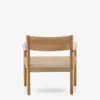 Butaca Yalia de madera maciza roble FSC 100% - acabado natural y asiento de cuerda de papel en Madera natural - Butacas, banquetas y puffs, Uruguay | Kavehome, vista 8 de 9