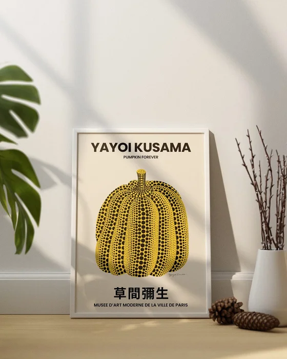 Yayoi Kusama - Pumpkin forever en Amarillo - Láminas, Uruguay | La Cuadrería, vista 2