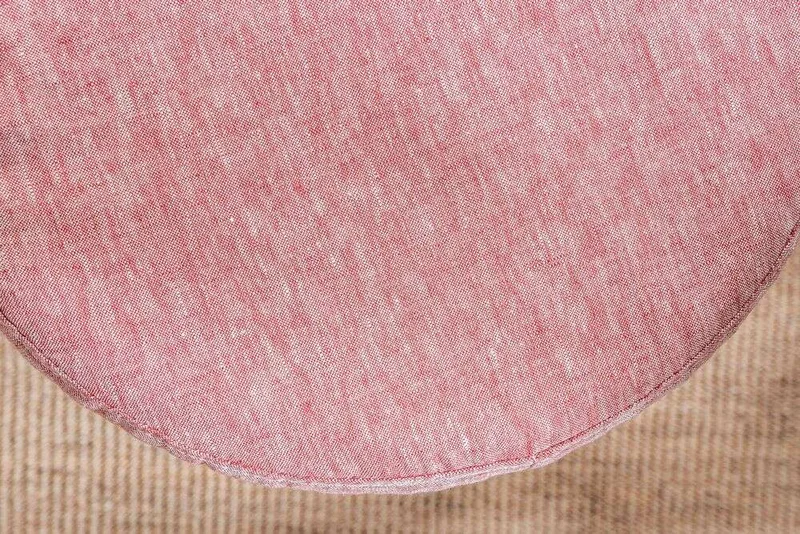 PUFF POLLY - FUNDA LINO DENIM CHERRY - Butacas, banquetas y puffs, Uruguay | La Iberica, vista 7