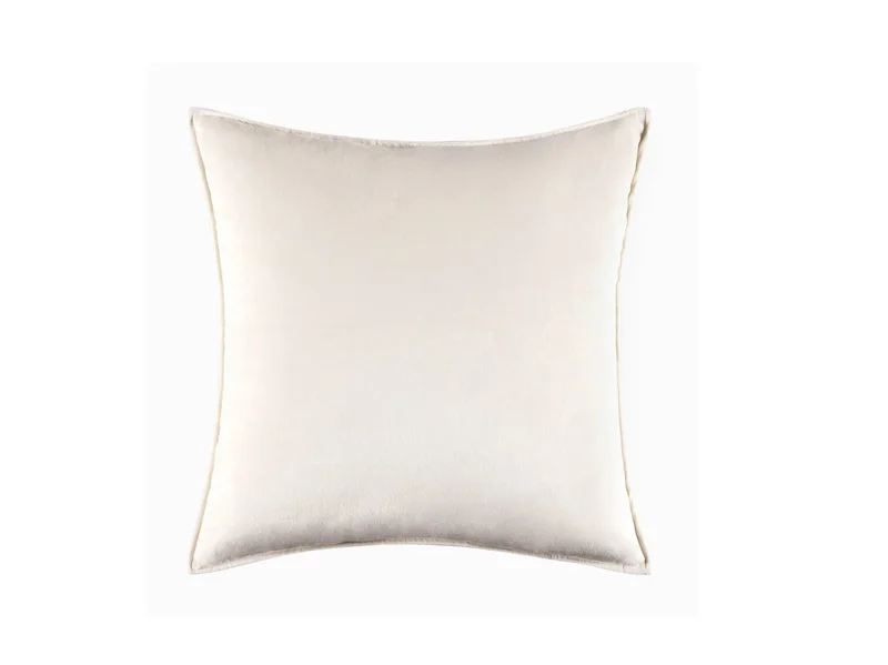 Almohadón Velvet Beige con borde en Beige - Textiles, Uruguay | Finkel, vista 3