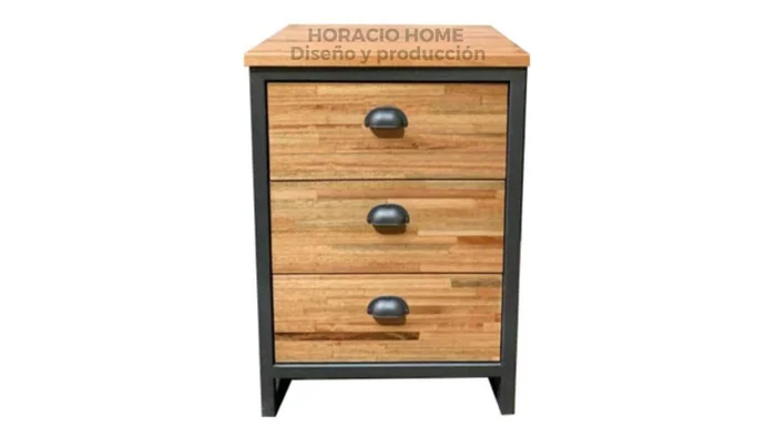 Cajonera triple en Negro - Escritorios y sillas de escritorio, Uruguay | Horacio Home