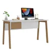 Escritorio Linea Veneza - Blanco/Miel en Multicolor - Escritorios y sillas de escritorio, Uruguay | La Cueva Muebles, vista 2 de 3