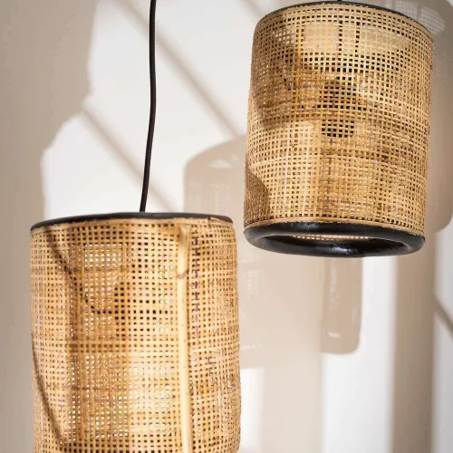 LAMPARA DE TECHO BALI en Madera natural - Lámparas colgantes, Uruguay | La Iberica