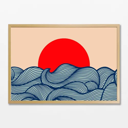 Japanese Sunset en Multicolor - Láminas, Uruguay | La Cuadrería