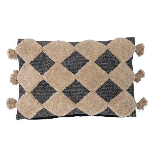 Elina Cushion, Brown, Cotton - Textiles, Uruguay | Tutto Deco