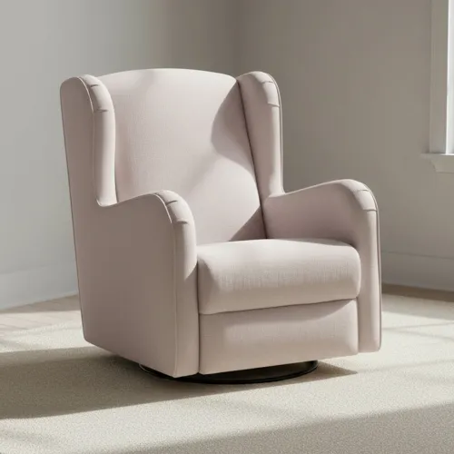 Butaca Mecedora 1 Cuerpo Tela Natural-beige Versalles Beige en Beige - Sillones y sofás, Uruguay | Divino