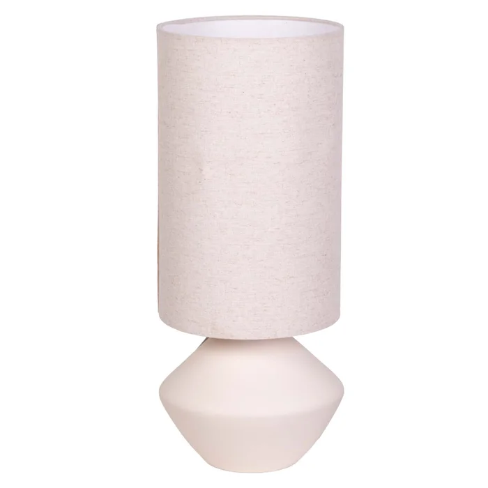 Cerámica Blanco Lámpara de mesa ml en Beige - Lámparas de mesa, Uruguay | Le Blanc
