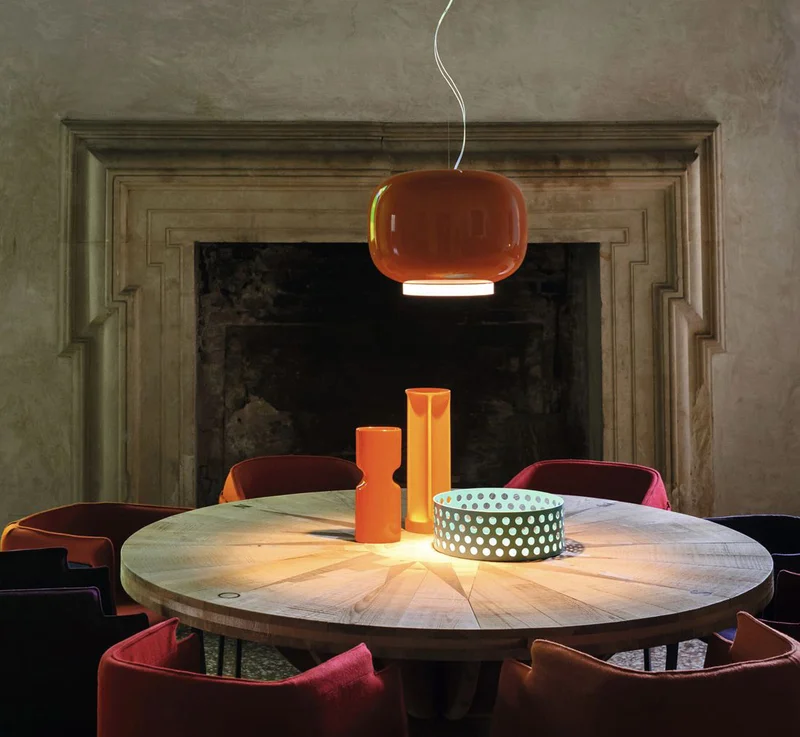 LUMINARIA CARLOTTA ORANGE en Naranja - Lámparas colgantes, Uruguay | Berlina Store, vista 7