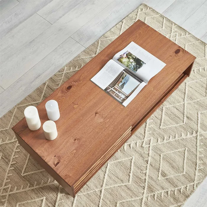 Mesa Ratona Ripado Sean - Madera Maciza en Madera natural - Mesas de living, Uruguay | Balton, vista 15