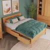 Cama 2 plazas 6 Cajones - Madera Maciza - Square en Madera natural - Dormitorio, Uruguay | Rústico Hogar, vista 2 de 4
