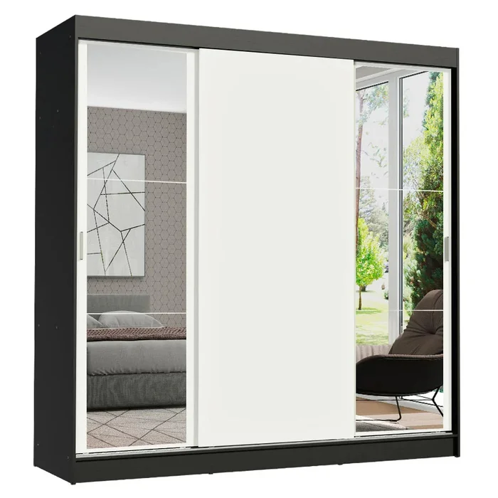 Ropero Placard Matrimonial Reno 180CM Pareja con 2 Espejos 3 Puertas C en Multicolor - Roperos y placares, Uruguay | Balton, vista 13