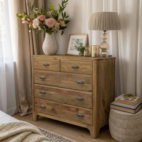 Cómoda Linea Rimini en Madera natural - Espejos, Uruguay | La Cueva Muebles, vista 8