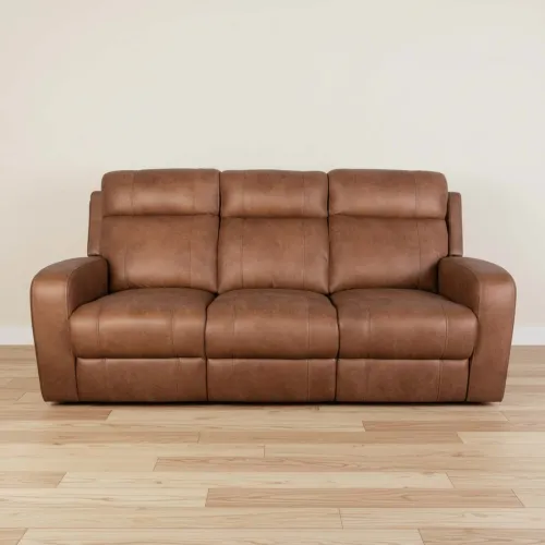 Recliner Manual 3 Cuerpos Tela Marron Hamilton Camel en Beige - Sillones y sofás, Uruguay | Divino