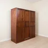 Placard Corredizo 3 Puertas Madera Marron Agata en Marrón - Roperos y placares, Uruguay | Divino, vista 1 de 10