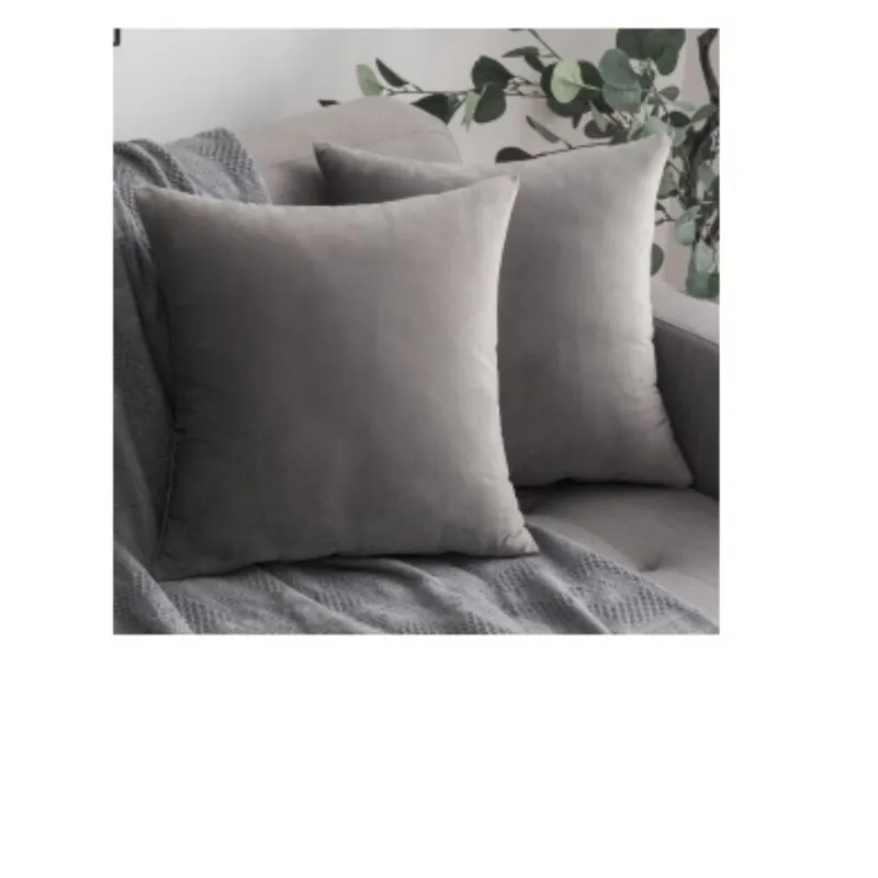 Almohadón Velvet Grey en Gris - Textiles, Uruguay | Finkel