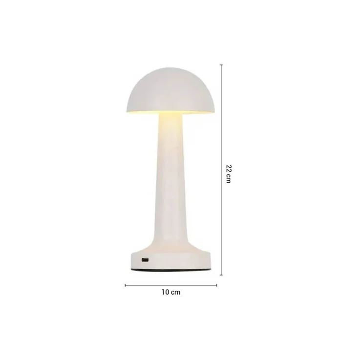 Lámpara de Mesa Samoa Portátil Recargable White en Amarillo - Lámparas de mesa, Uruguay | Serlux, vista 5