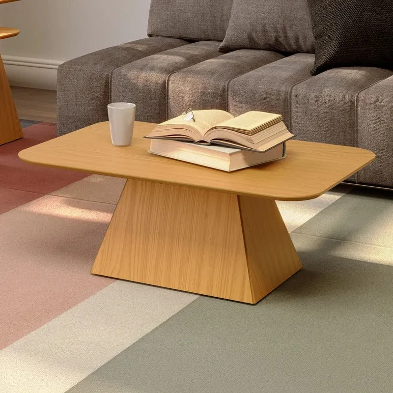 Mesa Ratona Agustina 90cm 100% MDF en Madera natural - Mesas de living, Uruguay | Balton
