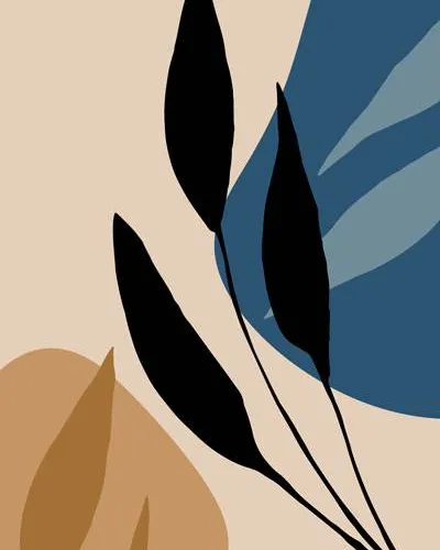 Cuadro / Lámina con marco 50x70CM Abstracto 5 en Multicolor - Decoración de pared, Uruguay | Alta Gracia Deco