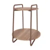 MESA DE APOYO POZZA REDONDA PMA 03-108 CORTEN/CASTA?O - Mesas de living, Uruguay | Rosas Hermanos, vista 1 de 3