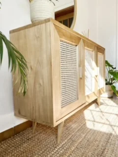 Aparador de madera con esterilla de viena en Madera natural - Aparadores y recibidores, Uruguay | Decoramuss, vista 5