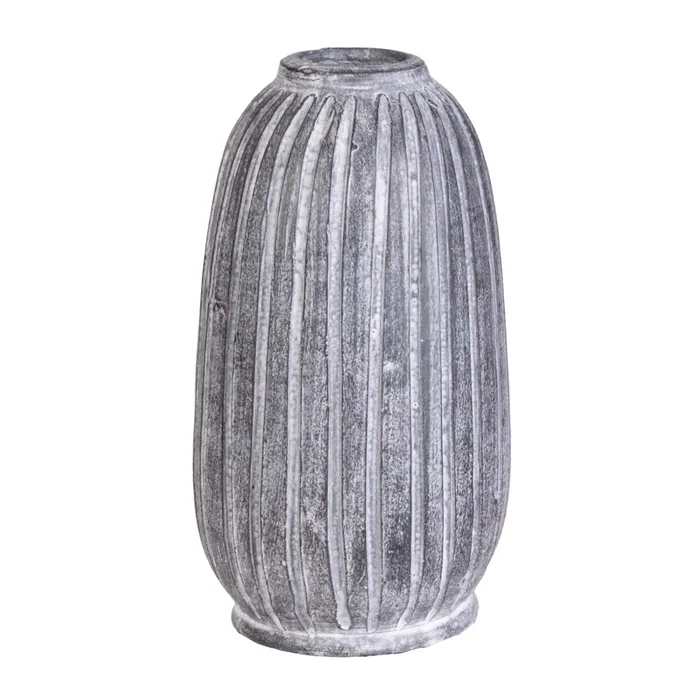 Jarrón Zag 33.071.087 Ceramica Negro Negro/blanco en Gris - Jarrones, Uruguay | Divino