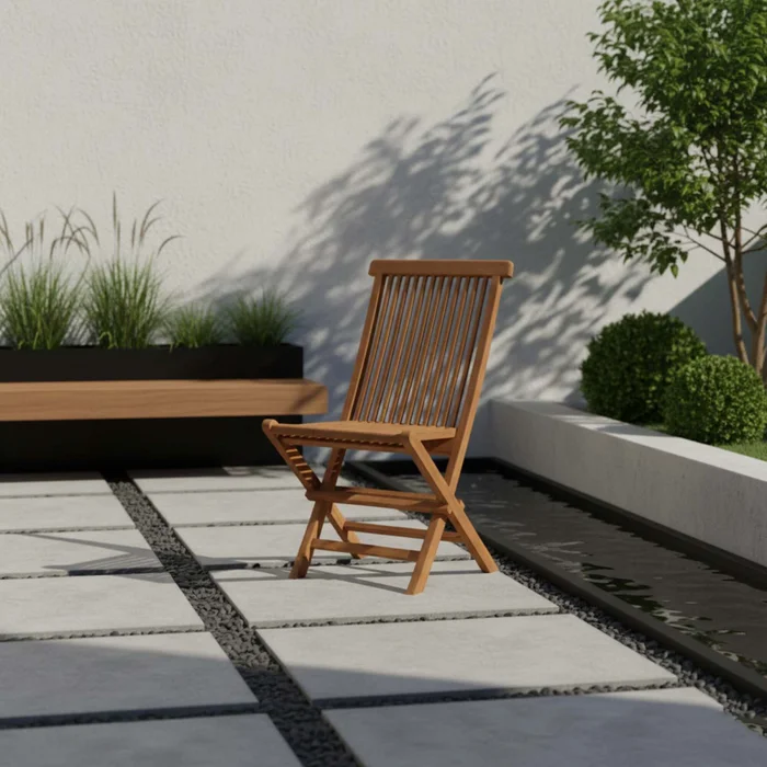 Silla Madera Natural-beige Tlc001 en Madera natural - Muebles para el exterior, Uruguay | Divino