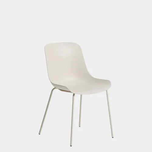Silla Altea beige y patas de acero con acabado beige en Beige - Sillas, Uruguay | Kavehome