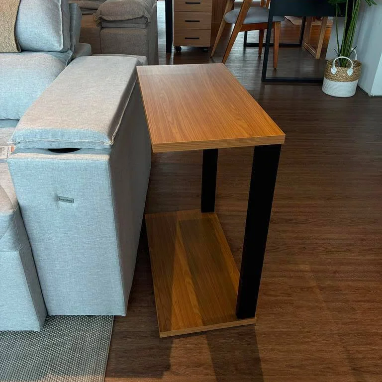 Mesa Auxiliar Lateral Industrial 100% MDF - Linea Factory en Madera natural - Mesas de living, Uruguay | Balton, vista 3