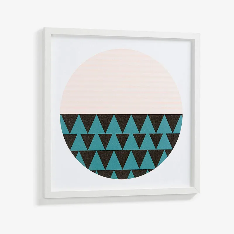 Cuadro Bekko, círculo 53x53 cm en Multicolor - Decoración de pared, Uruguay | Kavehome
