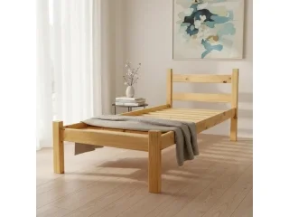 Cama 1 Plaza de Pino en Madera natural - Dormitorio, Uruguay | Quesal, vista 2