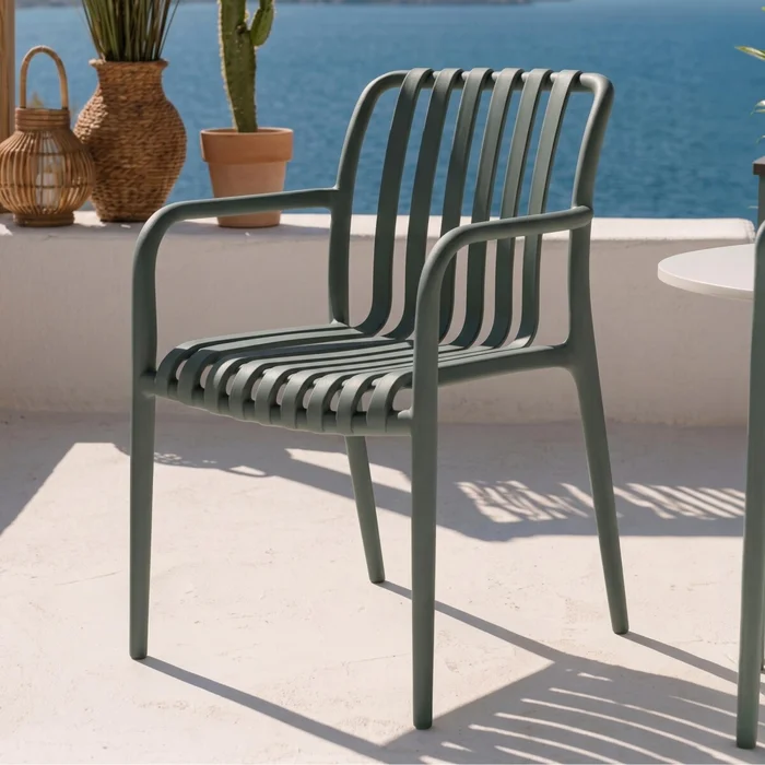 Silla de Exterior Atenas - Gris en Gris - Muebles para el exterior, Uruguay | Rústico Hogar