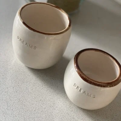 Mate grande en crudo con borde tierra - Decoración, Uruguay | Dreams On Time, vista 5