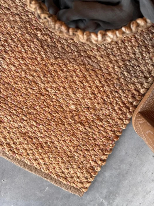 ALFOMBRA YUTE PROMO NATURAL en Madera natural - Textiles, Uruguay | Masinfinito Casa