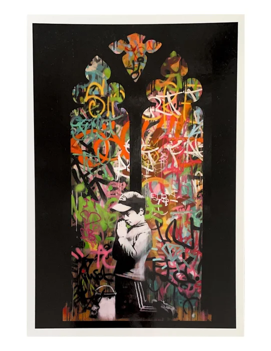 Bansky en Multicolor - Láminas, Uruguay | Mara Estudio
