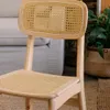 Silla Kira Madera de Caucho/Rattan Natural - Sillas, Uruguay | Berna home, vista 3 de 3