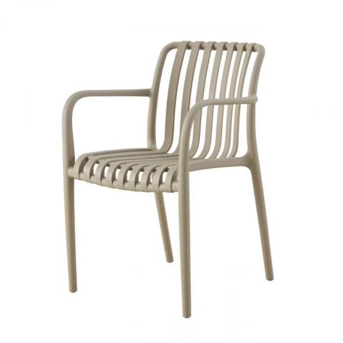 Silla de Exterior Atenas - Beige en Beige - Muebles para el exterior, Uruguay | Rústico Hogar, vista 2