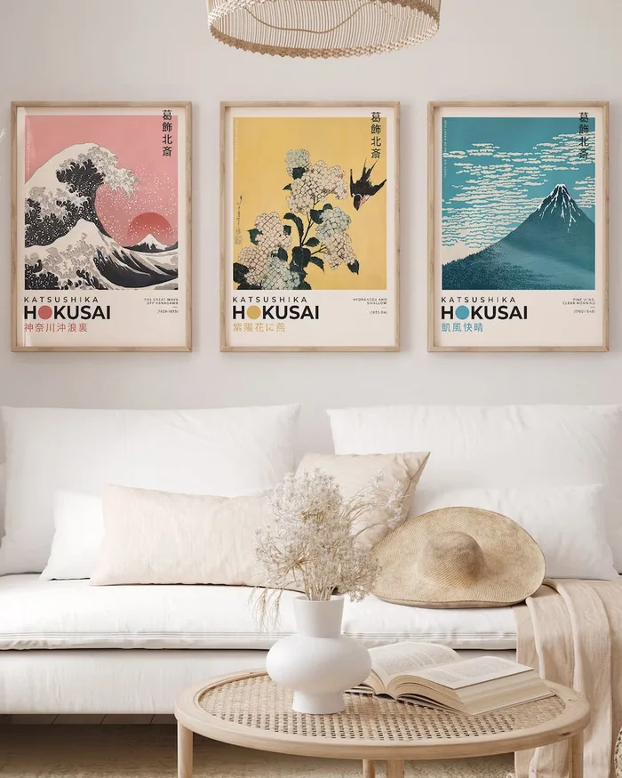 Hokusai - Tríptico N.02 - Láminas, Uruguay | La Cuadrería, vista 2