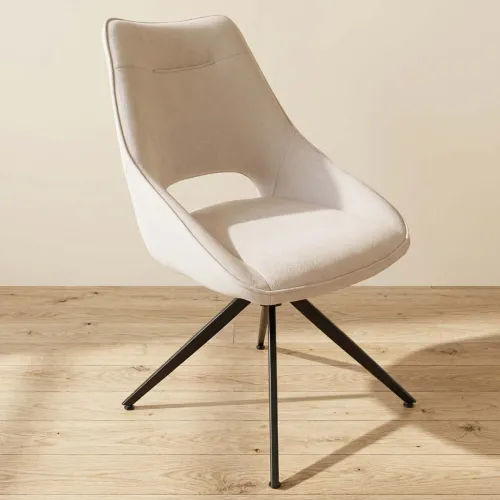 Silla De Oficina Tela-y-polipropileno Blanco Christie en Blanco - Escritorios y sillas de escritorio, Uruguay | Divino