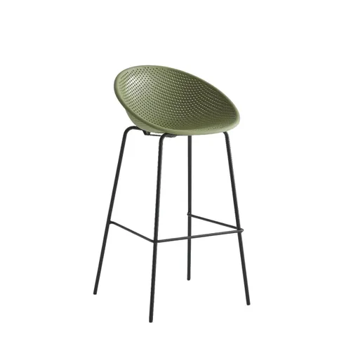 Butaca Taburete panal metal y polipropileno vc1809 verde en Verde - Butacas, banquetas y puffs, Uruguay | Alfa Ventas