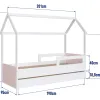 Cama Infantil Estilo Montessori con Marinera Rosa - Dormitorio, Uruguay | RM Muebles y Deco, vista 5 de 5