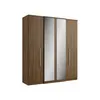 Placard Ropero 4 Puertas Mdp Marron Splendore Glass en Multicolor - Roperos y placares, Uruguay | Divino, vista 2 de 4