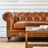 SILLON CHESTERFIELD - CUERO ITALIANO - XL en Marrón - Sillones y sofás, Uruguay | La Iberica, vista 13 de 41