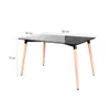 MESA EAMES RH NEGRA DT038-1X05 - Mesas de living, Uruguay | Rosas Hermanos, vista 2 de 2