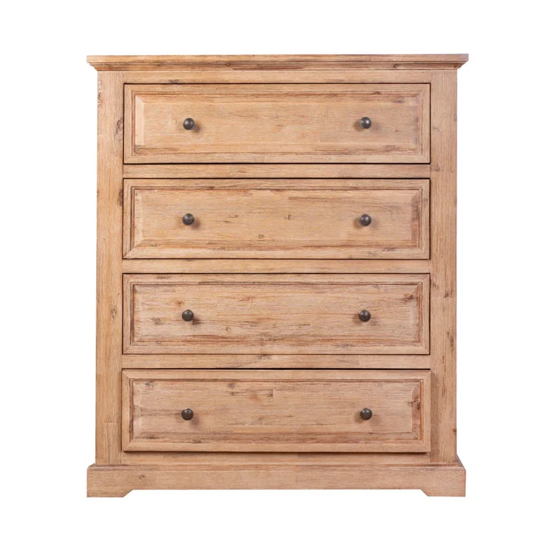 Cajonera 5 Cajones Madera-acacia Natural-beige Westport en Madera natural - Cómodas, Uruguay | Divino, vista 3