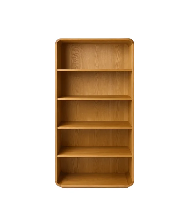 BIBLIOTECA ALTA MARINA ROBLE 98X40X194 en Madera natural - Bibliotecas, Uruguay | Más Infinito Casa