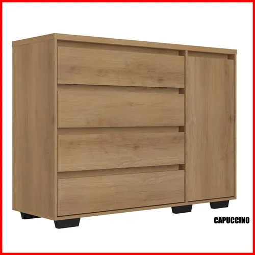 Comoda 4 cajones + puerta – Aurora - Cómodas, Uruguay | Punto Unión