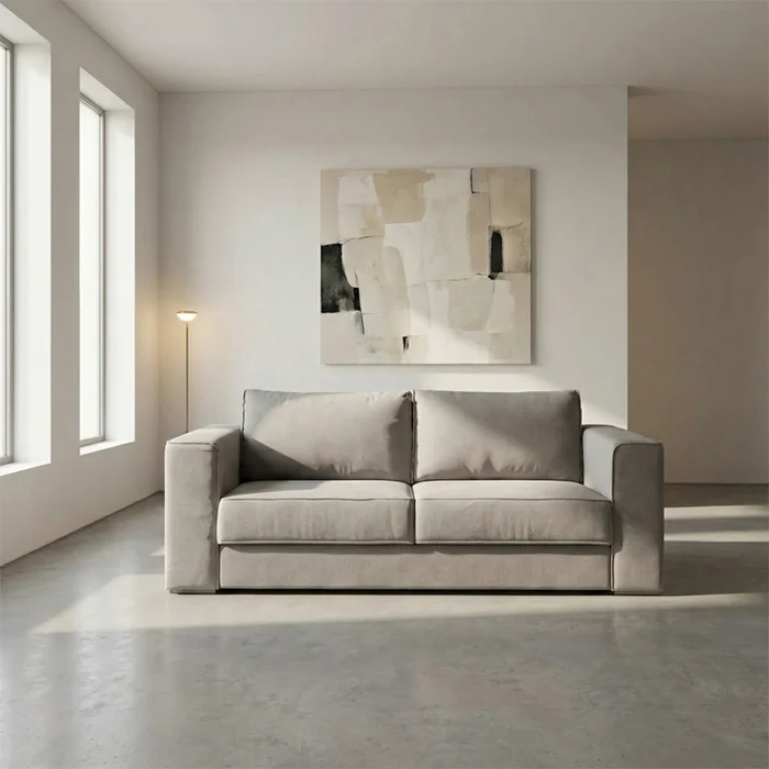 Sofá Olimpus - Microfibra - 3 cuerpos - Kruger 02-152 (Beige) en Beige - Sillones y sofás, Uruguay | NYR, vista 2