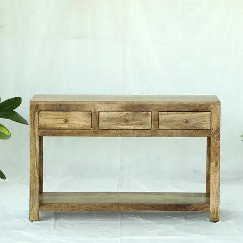 R-27A Recibidor 120x36x76 en Madera natural - Aparadores y recibidores, Uruguay | Victoriana