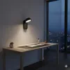Pantalla led de pared con llave Luz cálida - NEGRA en Negro - Lámparas de mesa, Uruguay | Iluminica, vista 2 de 6