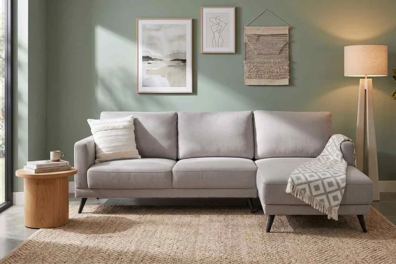 Sofa con Chaise MORGAN - Gris en Gris - Sillones y sofás, Uruguay | Finkel, vista 3